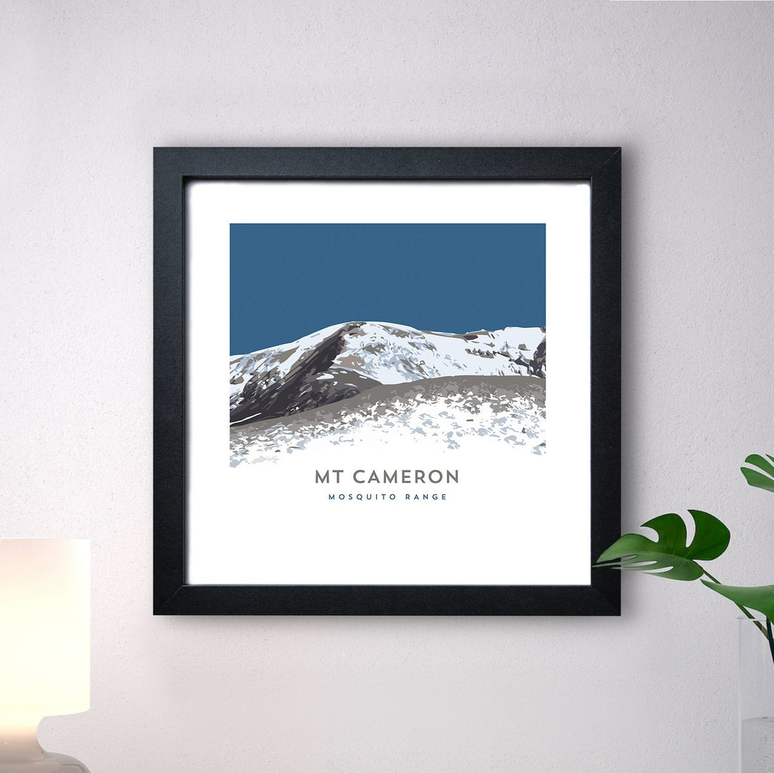 Mount Cameron Print with Black Frame