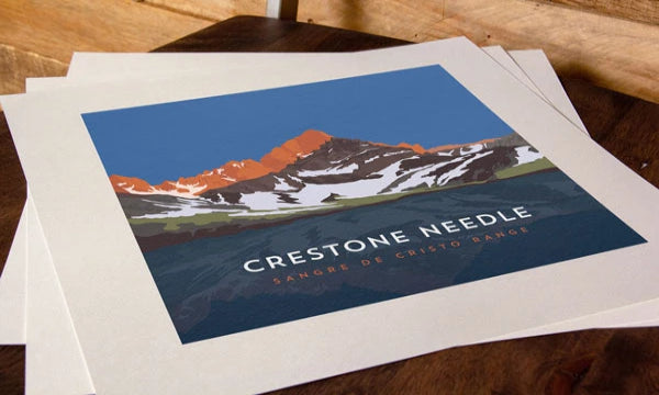 Crestone Needle Colorado 14er Print