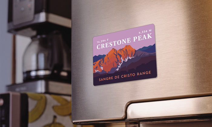 Crestone Peak Colorado 14er Magnet