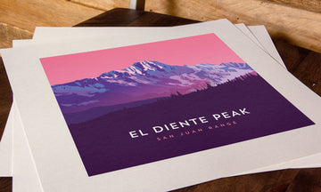 El Diente Peak Colorado 14er Print
