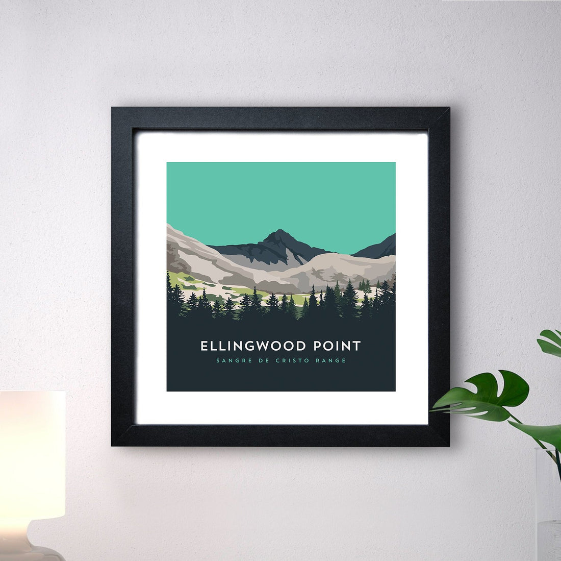 Ellingwood Point Print with Black Frame