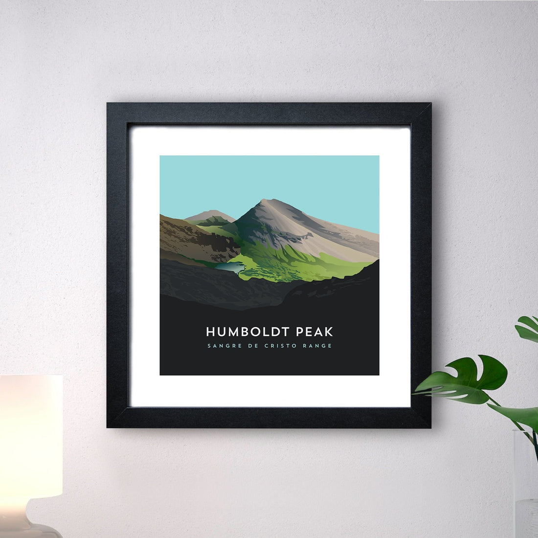 Humbodt Peak Print with Black Frame