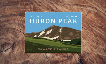 Sawatch Range Colorado 14er Sticker Pack