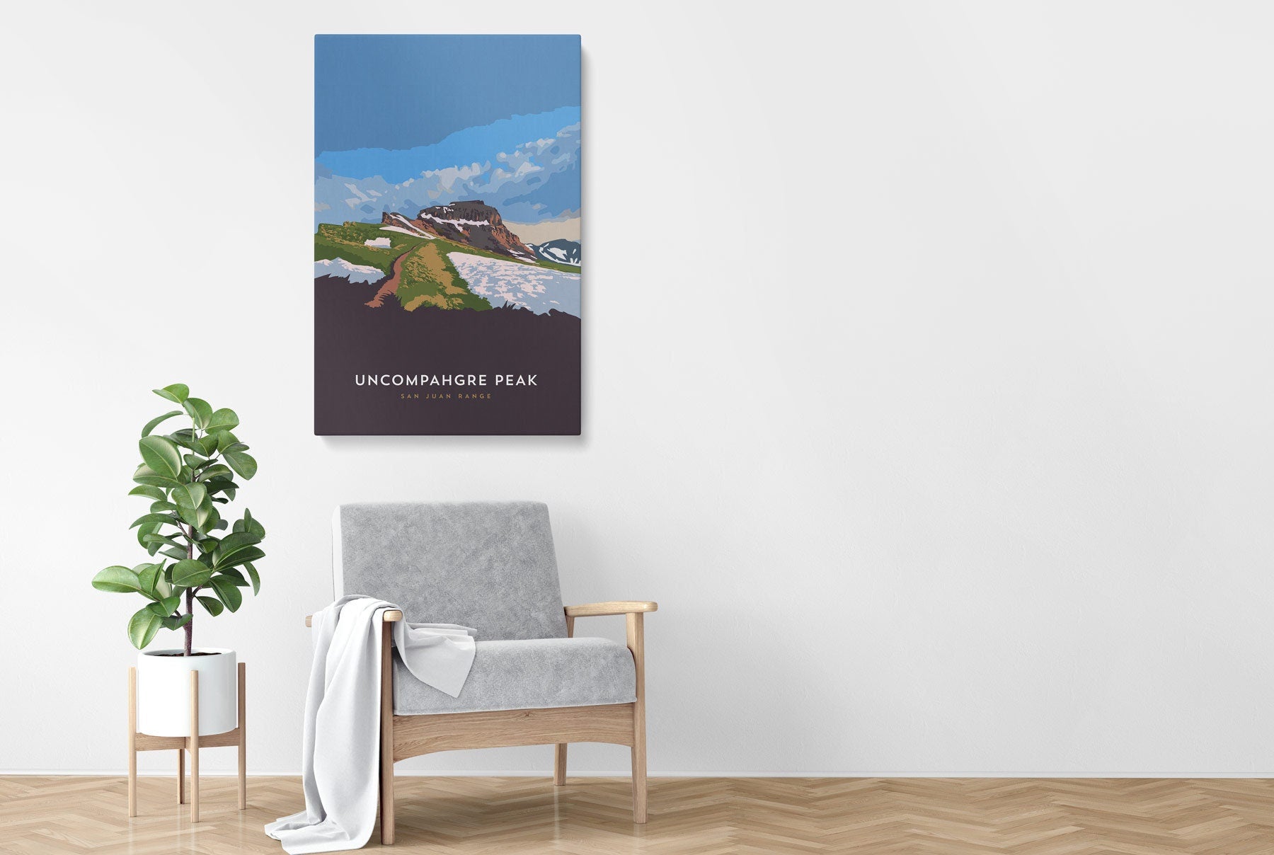 Uncompahgre Peak Colorado 14er Canvas Print