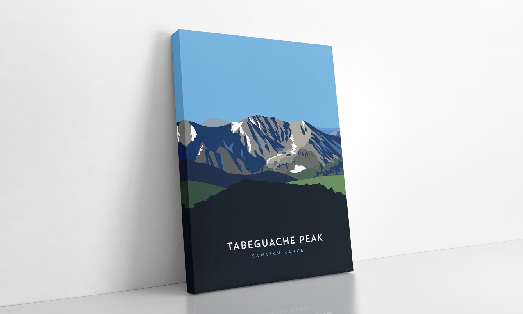 Tabeguache Peak Colorado 14er Canvas Print