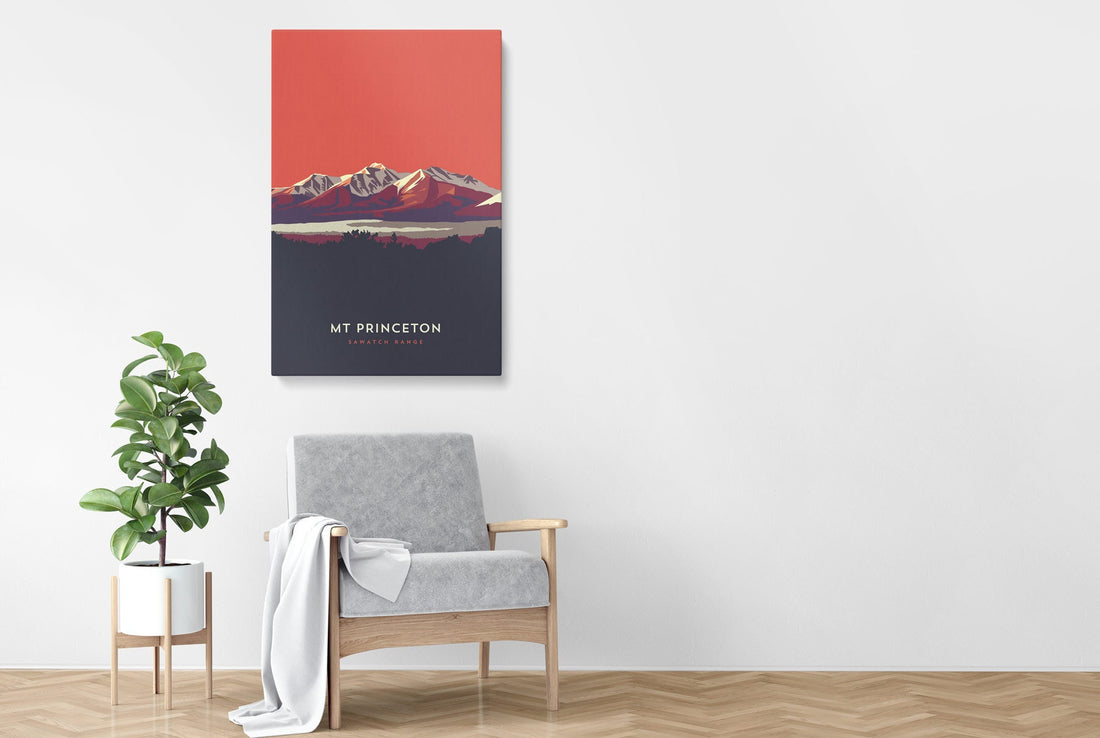 Mount Princeton Colorado 14er Canvas Print
