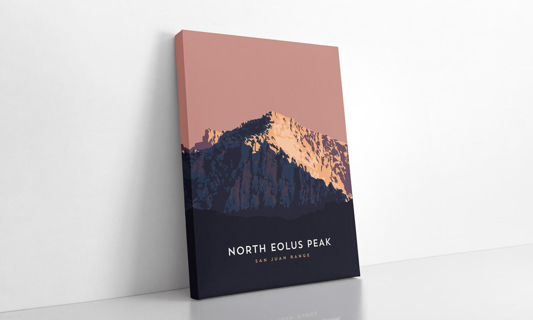 North Eolus Colorado 14er Canvas Print