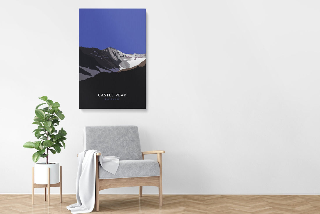 Castle Peak Colorado 14er Canvas Print