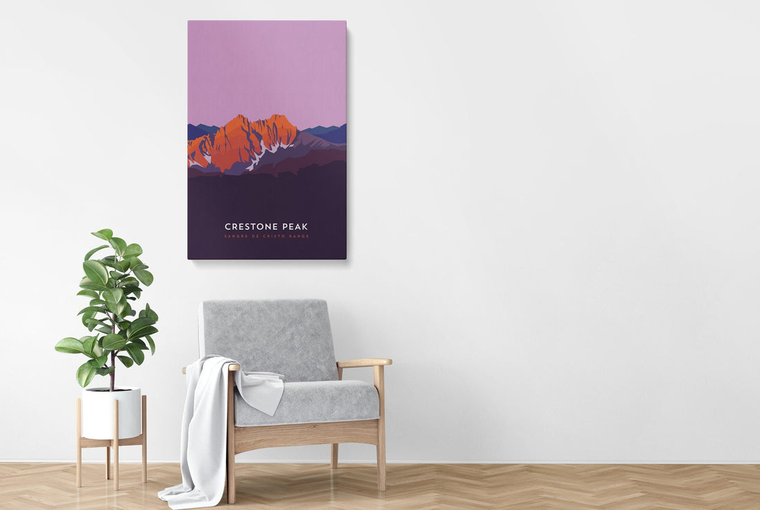 Crestone Peak Colorado 14er Canvas Print