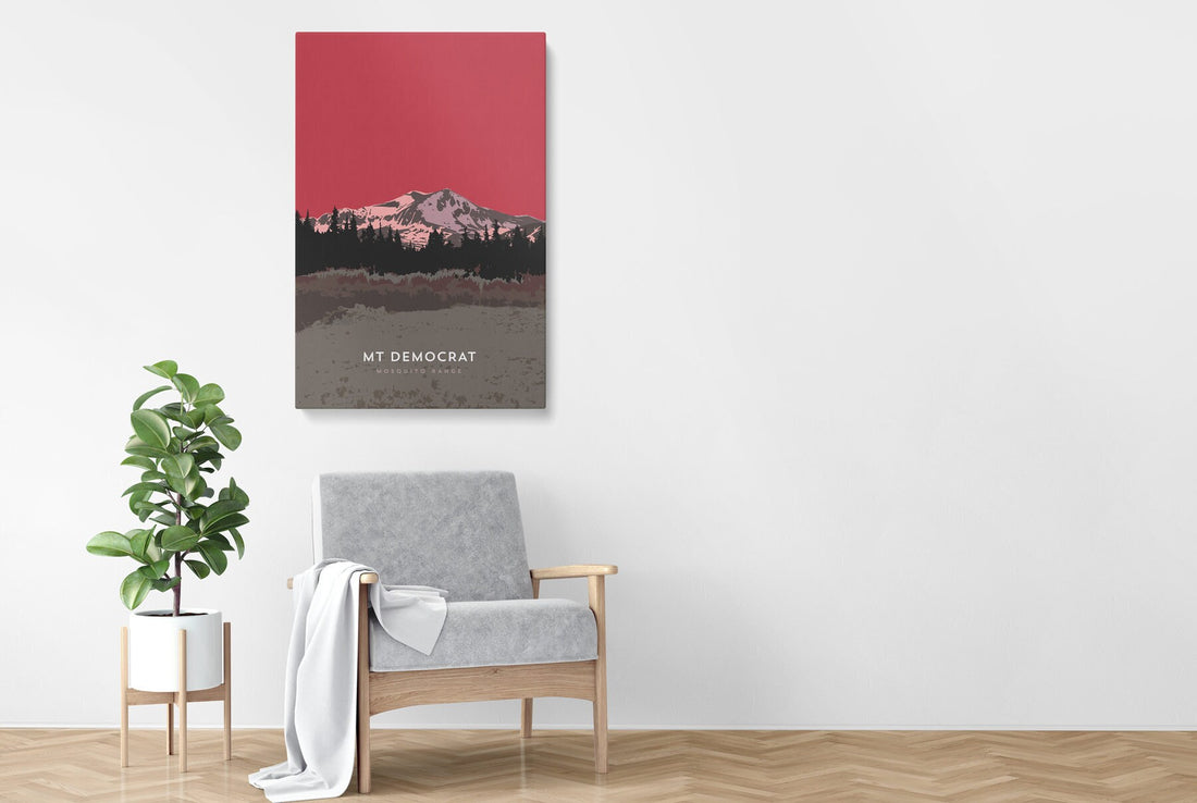Mount Democrat Colorado 14er Canvas Print
