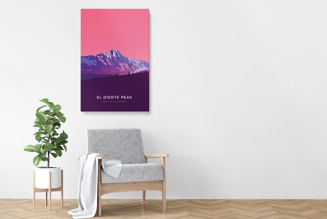 El Diente Peak Colorado 14er Canvas Print