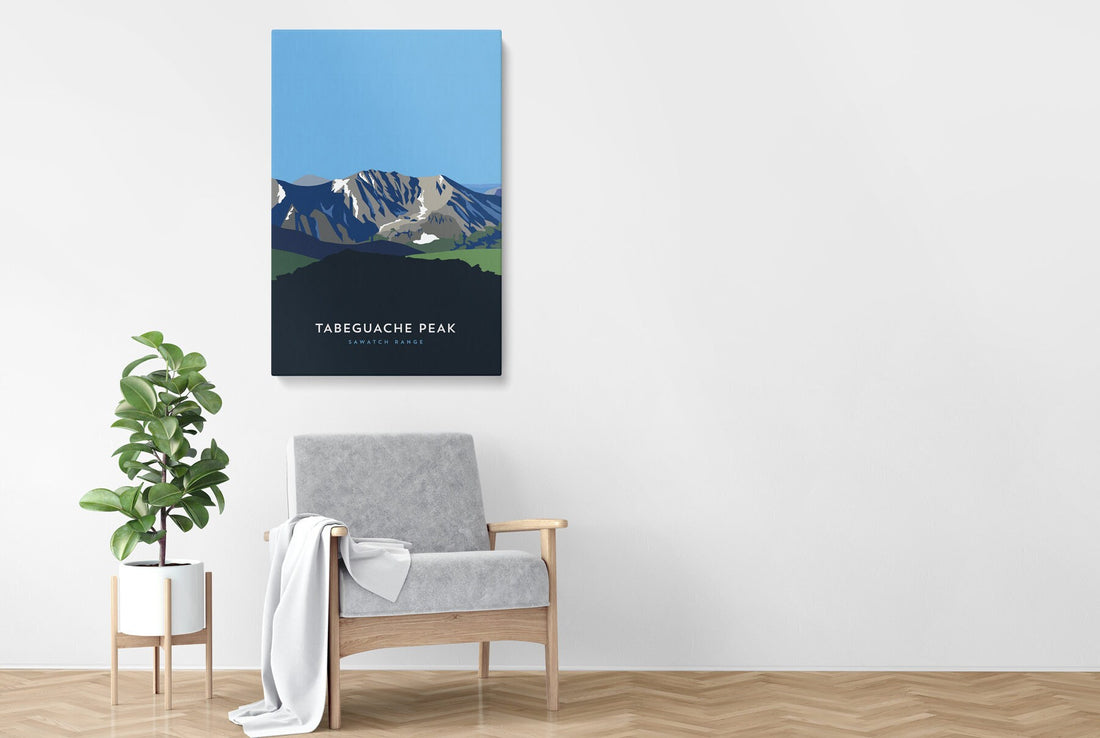 Tabeguache Peak Colorado 14er Canvas Print