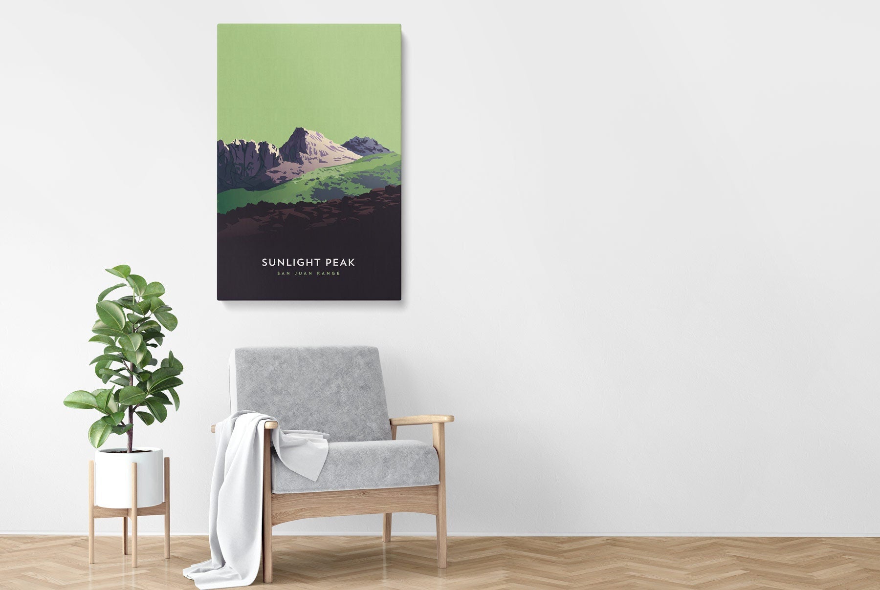 Sunlight Peak Colorado 14er Canvas Print