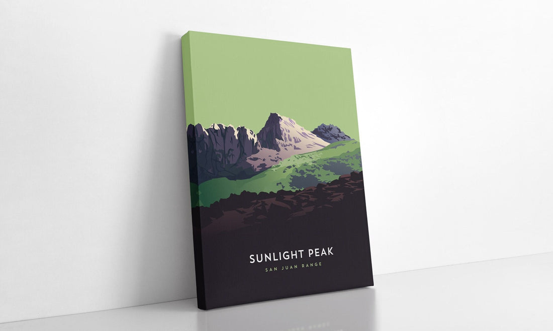 Sunlight Peak Colorado 14er Canvas Print