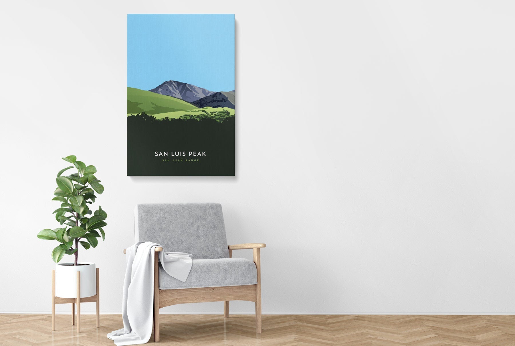 San Luis Peak Colorado 14er Canvas Print