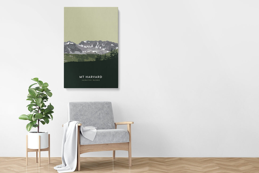 Mount Harvard Colorado 14er Canvas Print