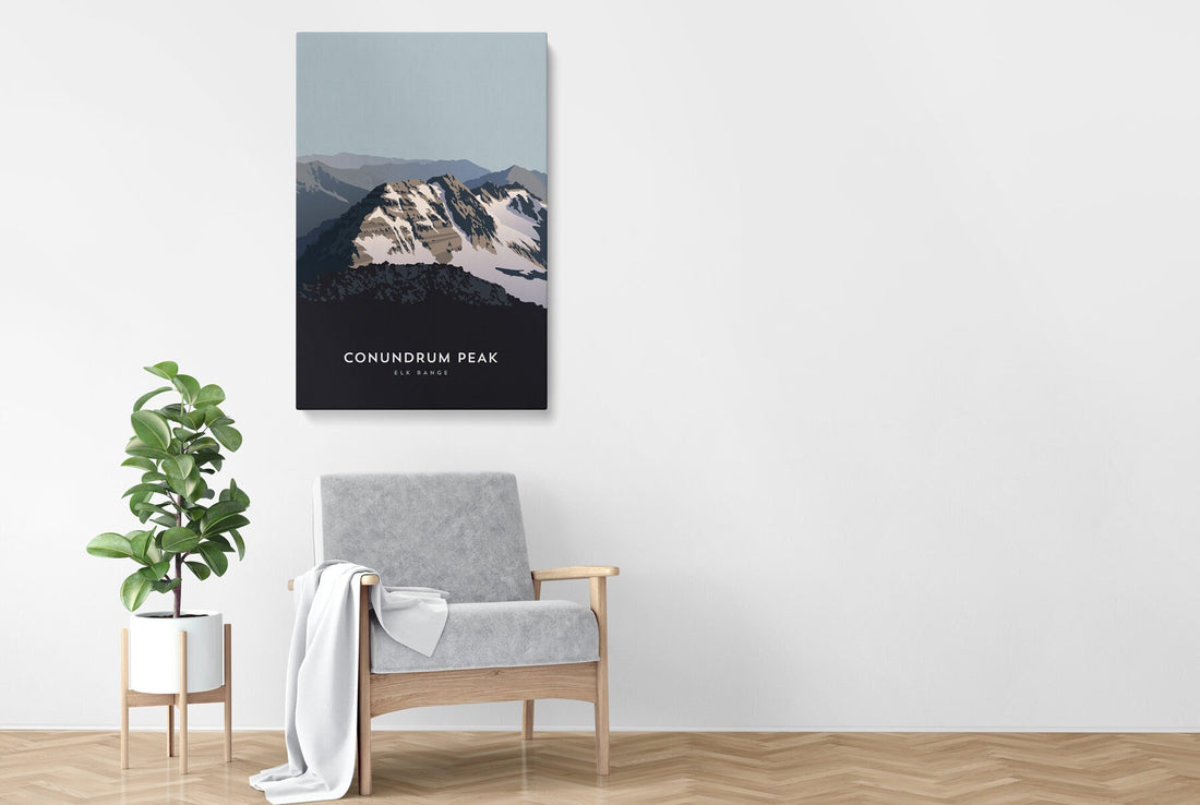 Conundrum Peak Colorado 14er Canvas Print