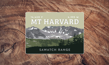 Mount Harvard Colorado 14er Sticker