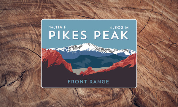 Pikes Peak Colorado 14er Sticker
