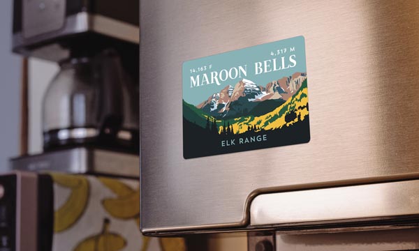 Maroon Bells Colorado 14er Magnet