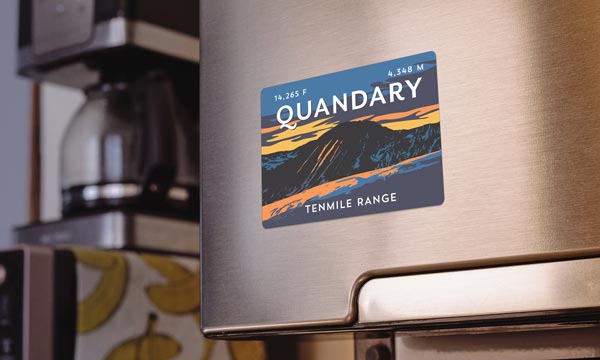 Quandary Peak Colorado 14er Magnet