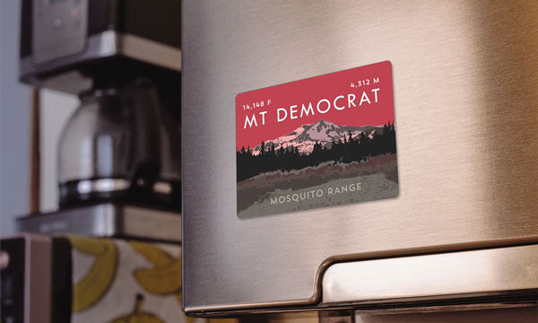Mount Democrat Colorado 14er Magnet