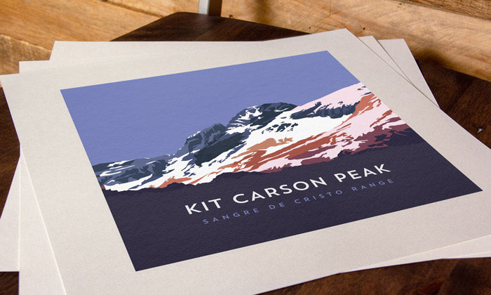 Kit Carson Peak Colorado 14er Print