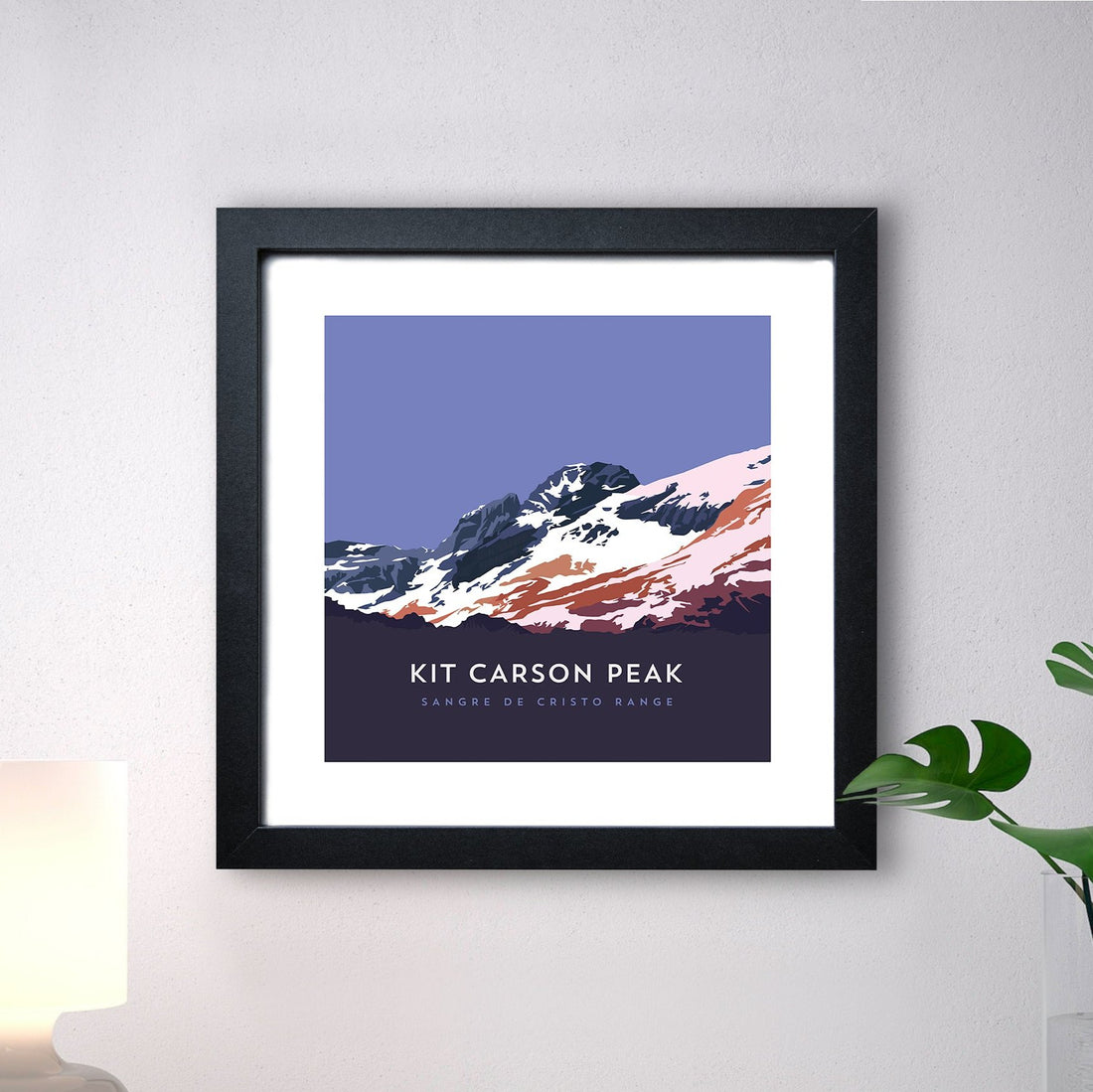 Kit Carson Peak Colorado 14er Framed Poster
