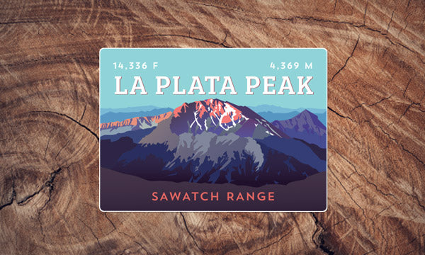 La Plata Peak Colorado 14er Sticker