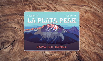 La Plata Peak Colorado 14er Sticker
