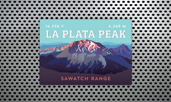 La Plata Peak Colorado 14er Magnet