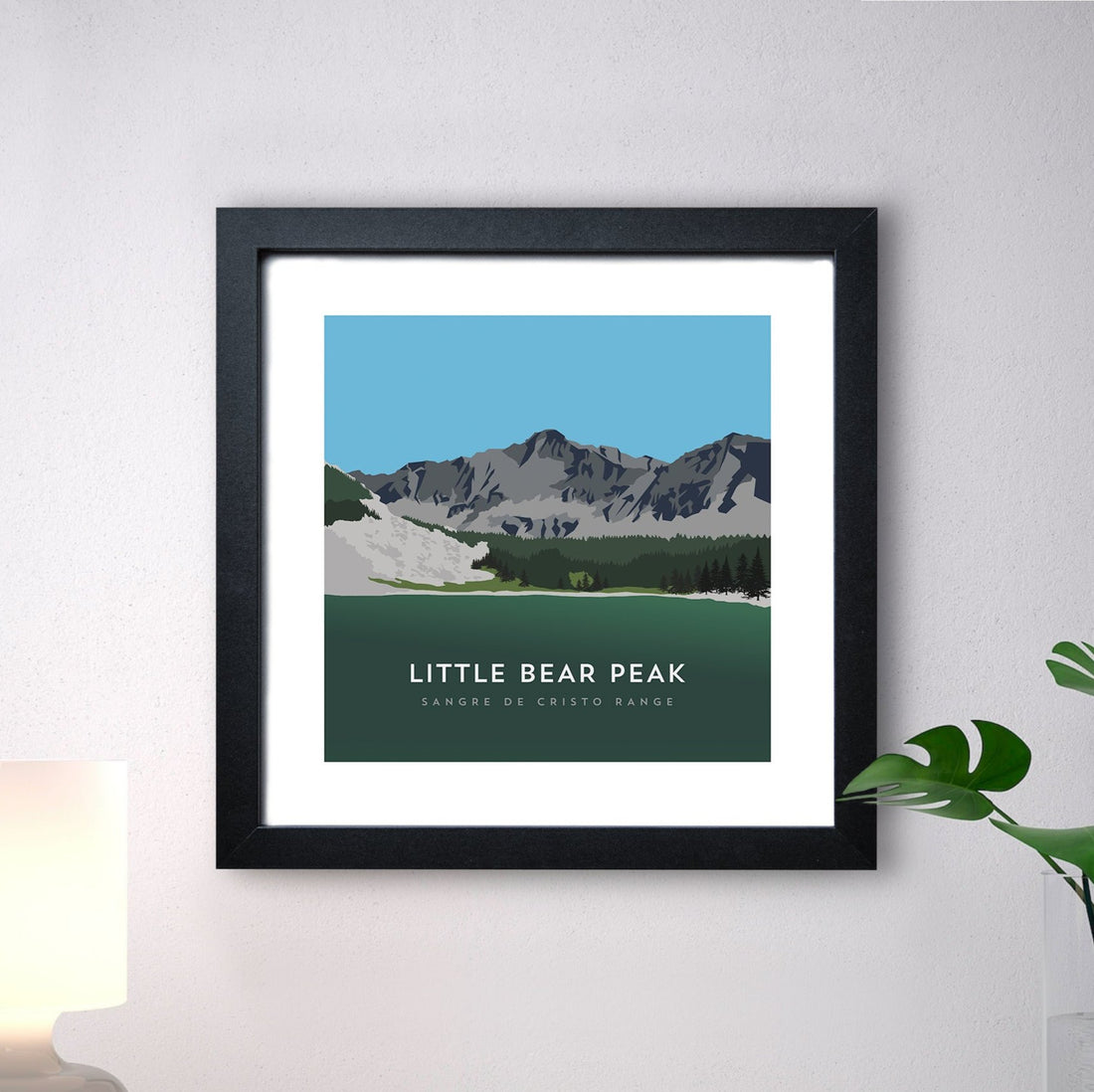 Little Bear Peak Print with Black Frame