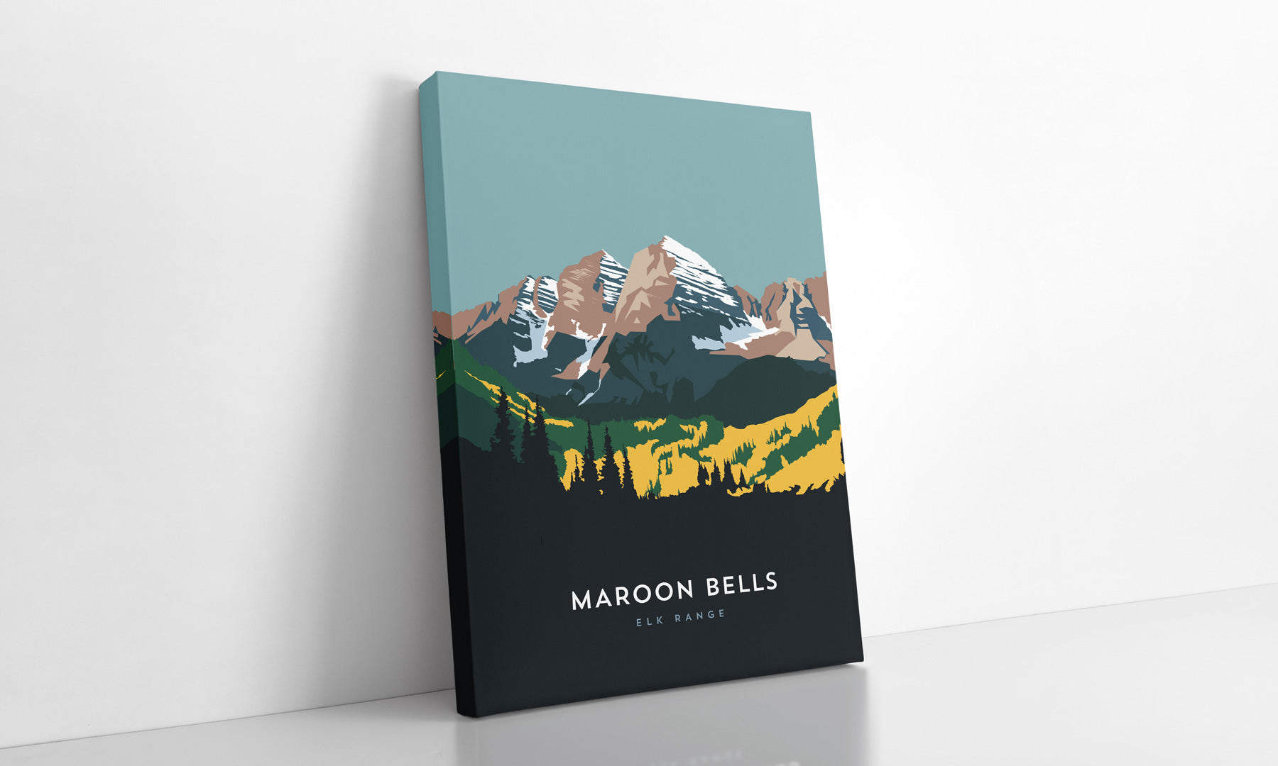 Maroon Bells Colorado 14er Canvas Print