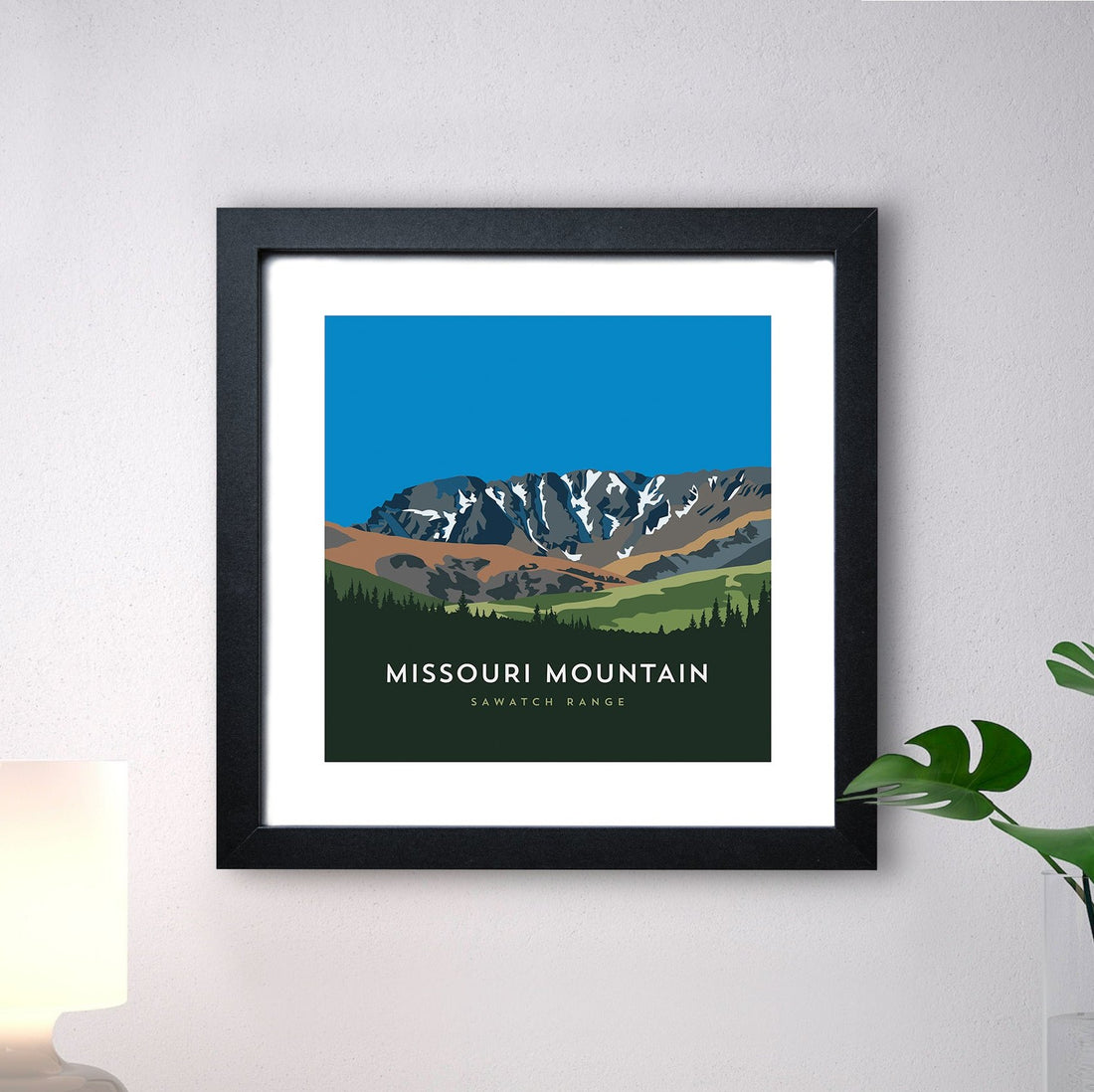 Missouri Mountain Colorado 14er Framed Art Print