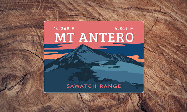 Mount Antero Colorado 14er Sticker
