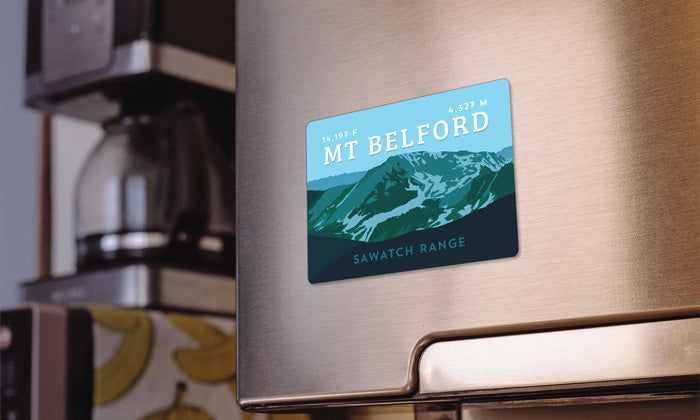 Mount Belford Colorado 14er Magnet