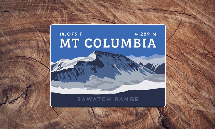 Sawatch Range Colorado 14er Sticker Pack