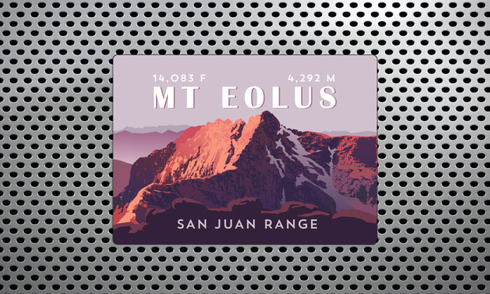 Mount Eolus Colorado 14er Magnet