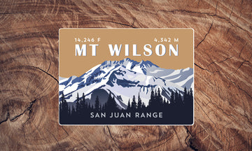 Mount Wilson Colorado 14er Sticker