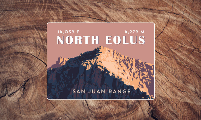 North Eolus Colorado 14er Sticker