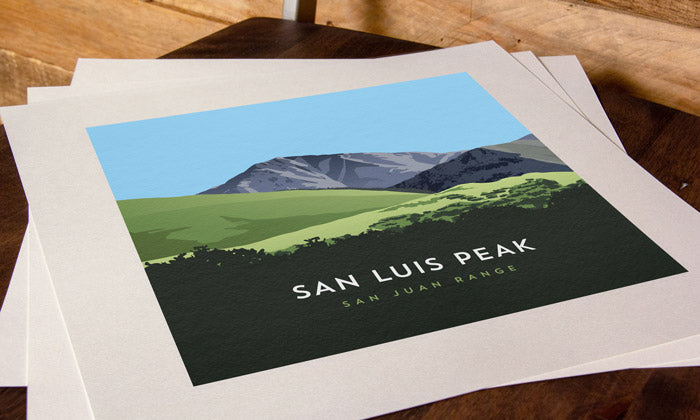 San Luis Peak Colorado 14er Print