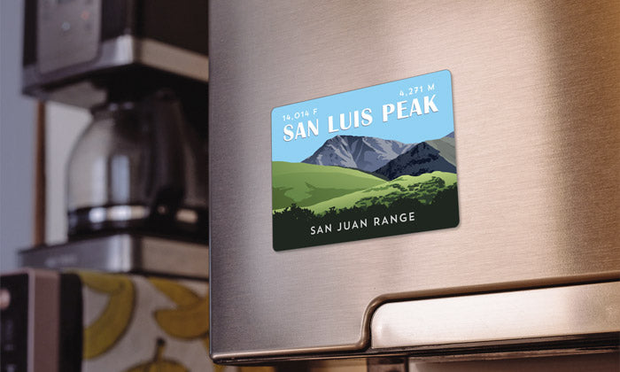 San Luis Peak Colorado 14er Magnet