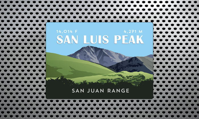 San Luis Peak Colorado 14er Magnet