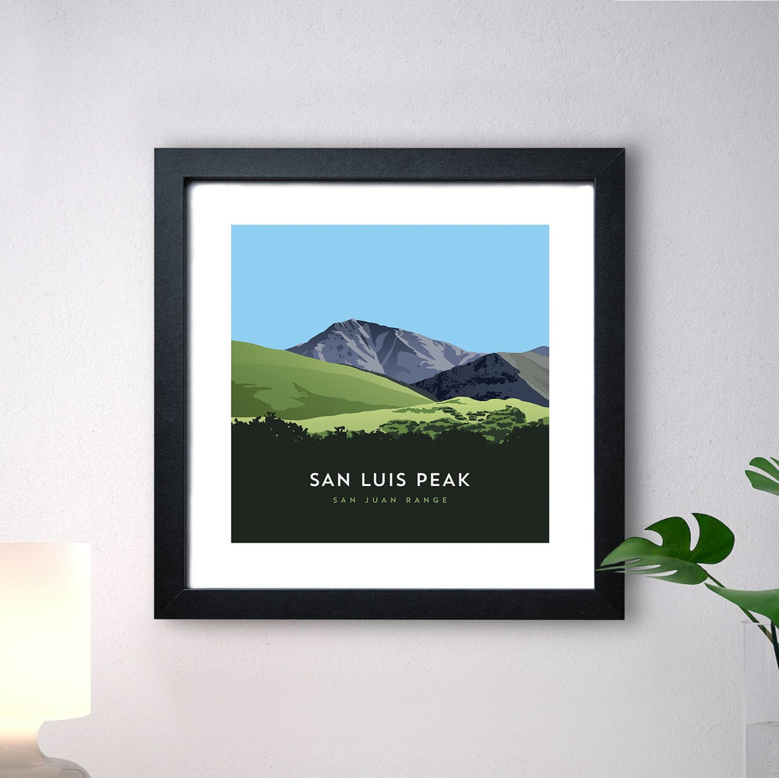 San Luis Peak Colorado 14er Framed Art Print