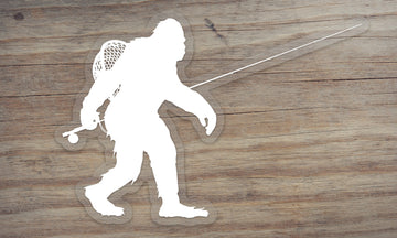 Sasquatch Fly Fishing Die Cut Sticker