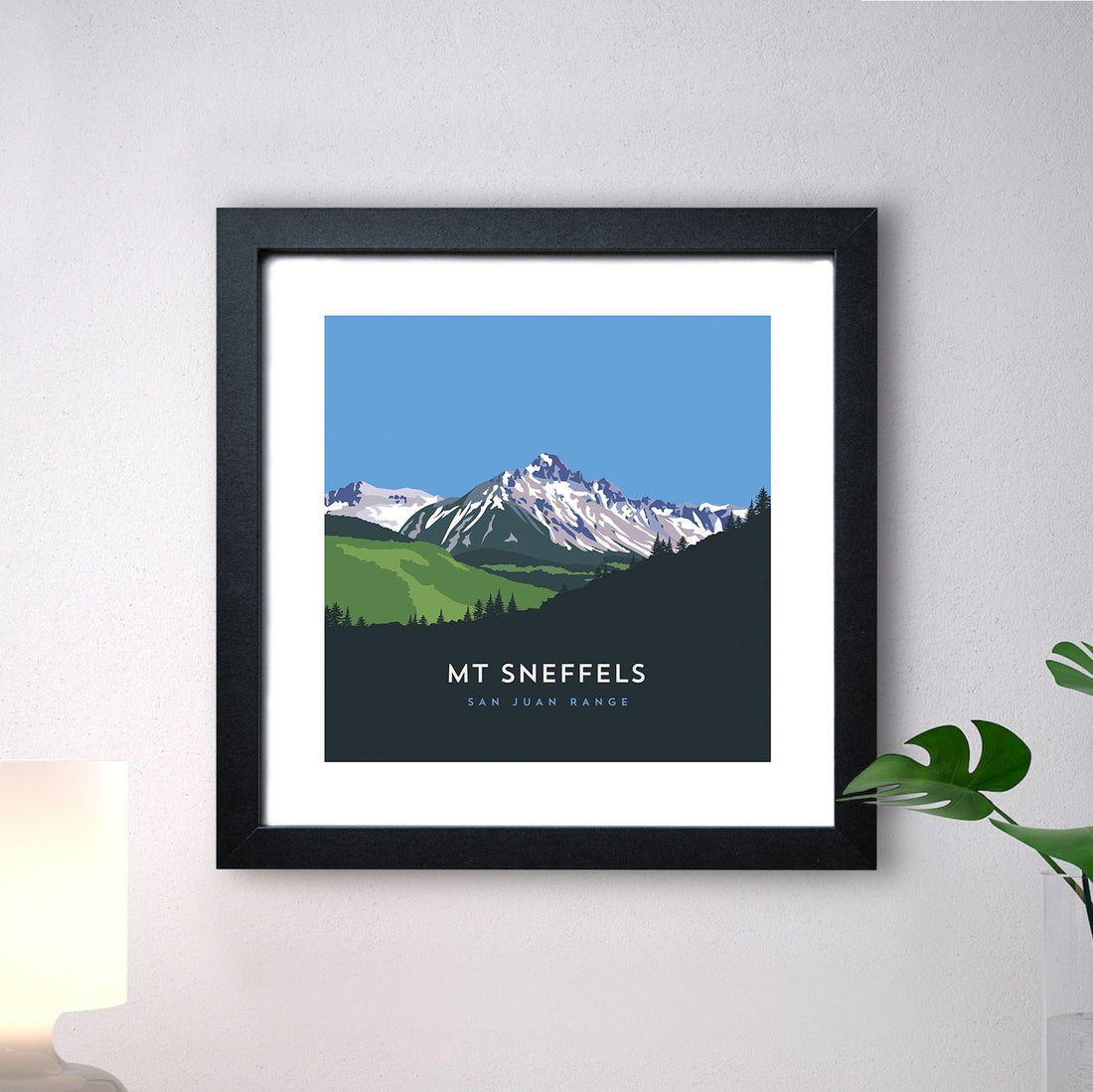 Mount Sneffels Colorado 14er Framed Art Print