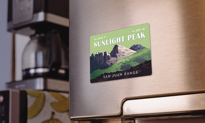 Sunlight Peak Colorado 14er Magnet