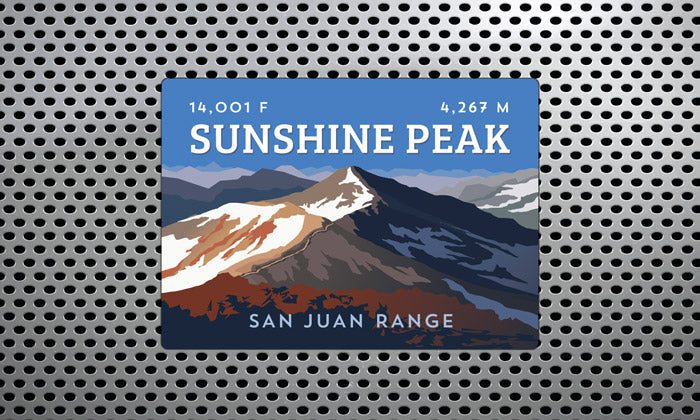 Sunshine Peak Colorado 14er Magnet
