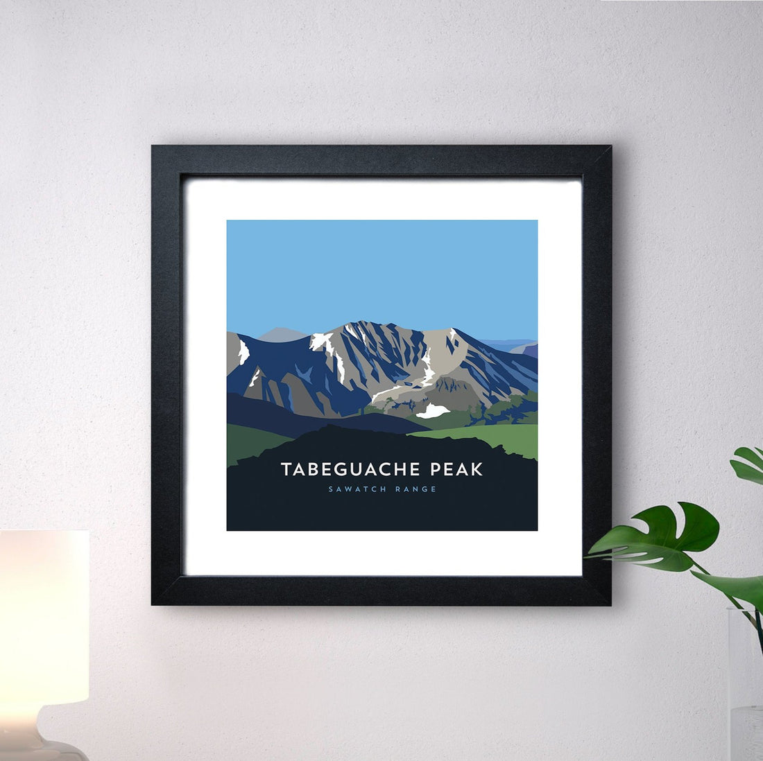 Tabeguache Peak Colorado 14er Framed Art Print
