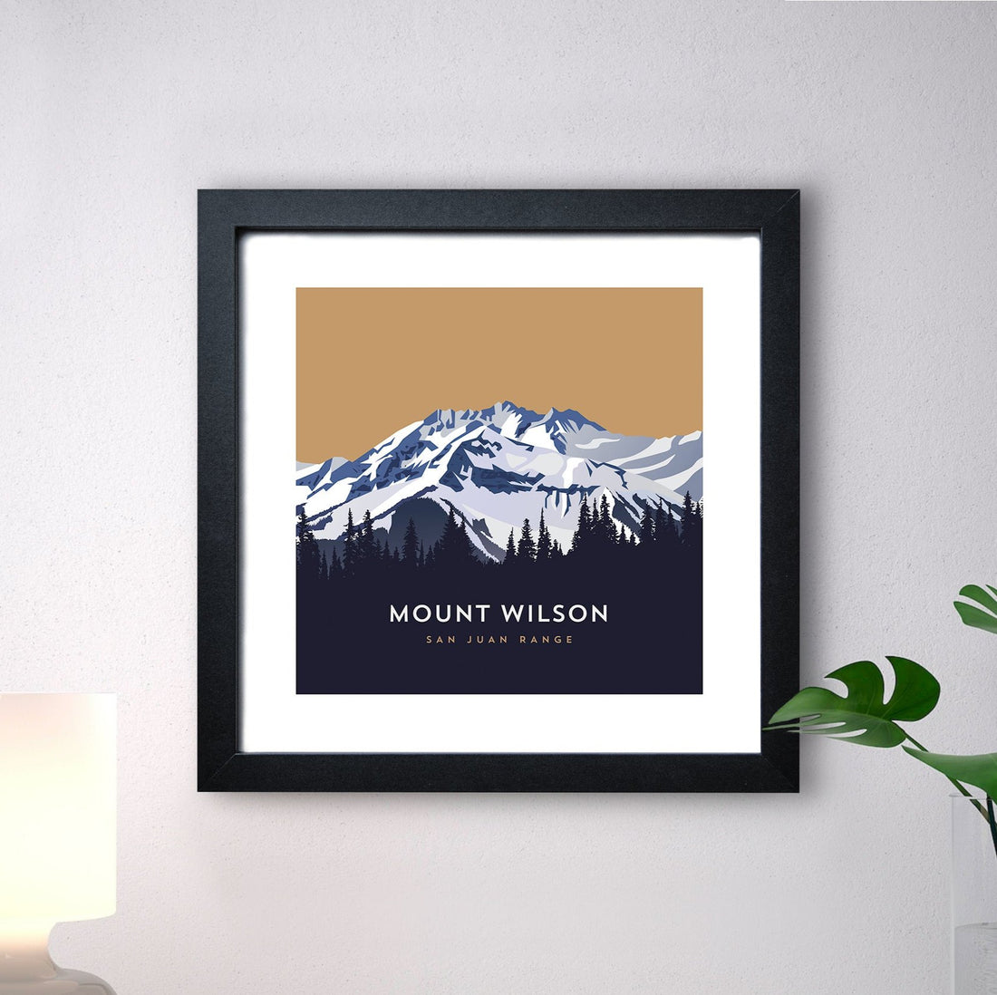 Mount Wilson Colorado 14er Framed Art Print
